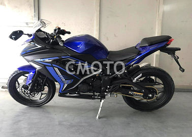 China Durable Street Legal Motorcycle , Blue Black Small Street Motorcycles supplier